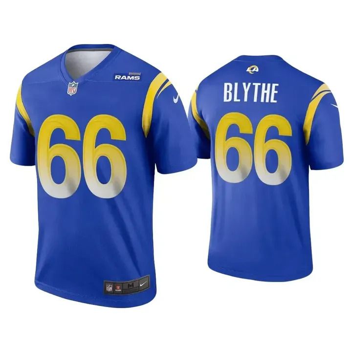 Men Los Angeles Rams #66 Austin Blythe Nike Royal Legend NFL Jersey